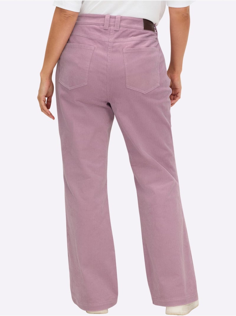 Pantalon Velours - Taille Standard - Sheego Mauve - Kiabi