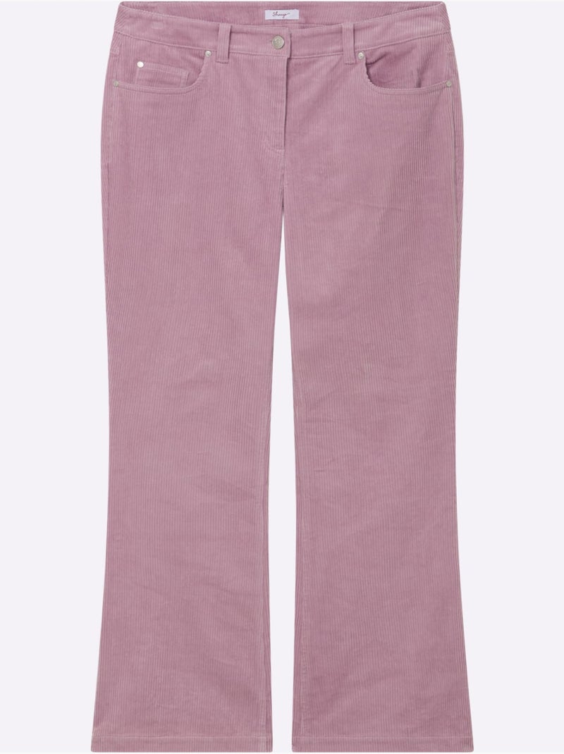 Pantalon Velours - Taille Standard - Sheego Mauve - Kiabi