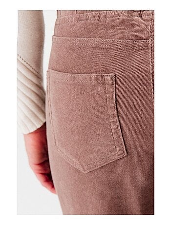Pantalon velours à ceinture élastiquée - Damart