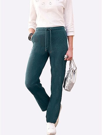 Pantalon velours aspect velours large - taille standard - witt