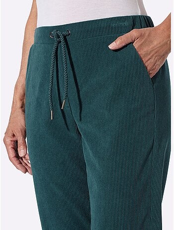 Pantalon velours aspect velours large - taille standard - witt