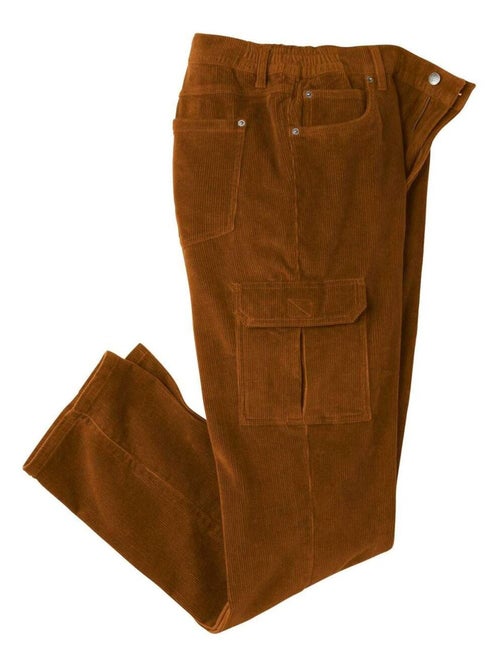 Pantalon Velours Cargo Multipoches   - ATLAS FOR MEN - Kiabi