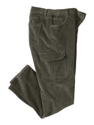 Pantalon Velours Cargo Stretch Confort   - ATLAS FOR MEN
