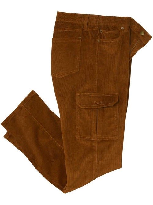 Pantalon Velours Cargo Taille Semi Elastiquée - ATLAS FOR MEN - Kiabi Pantalon Velours Cargo Taille Semi Elastiquée - ATLAS FOR MEN - Kiabi