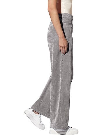 Pantalon Velours Ceinture élastique Pour Plus De Confort - Taille Standard - helline