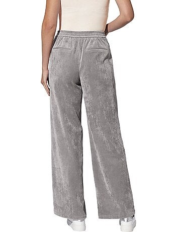 Pantalon Velours Ceinture élastique Pour Plus De Confort - Taille Standard - helline