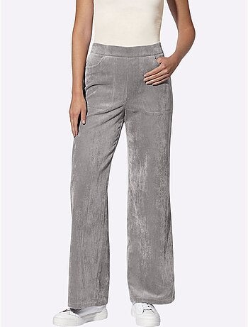 Pantalon Velours Ceinture élastique Pour Plus De Confort - Taille Standard - Helline