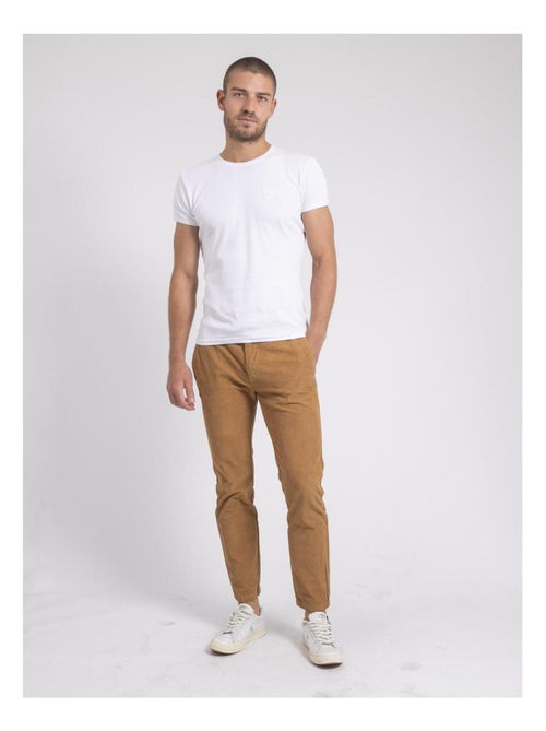 Pantalon velours chino taille élastiquée VERDAMONT - Kiabi