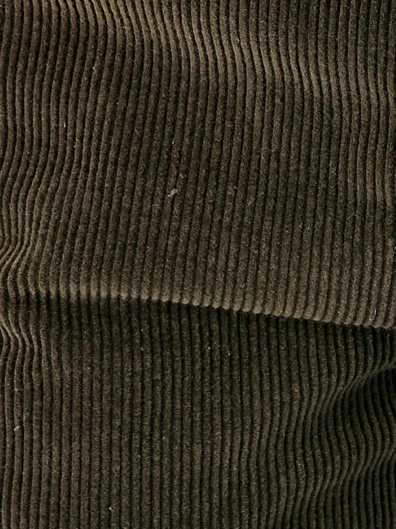 Pantalon velours côtelé - Damart Vert foncé - Kiabi