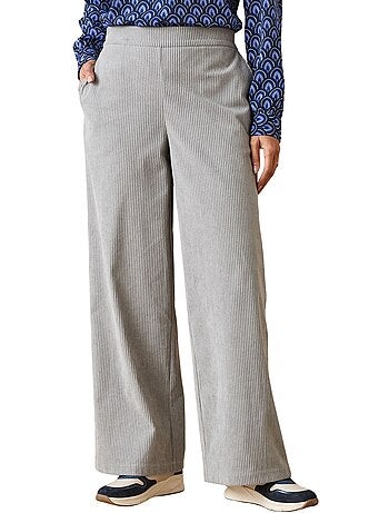 Pantalon velours côtelé bas évasé - DAXON