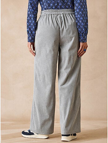 Pantalon velours côtelé bas évasé - DAXON