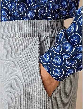 Pantalon velours côtelé bas évasé - DAXON