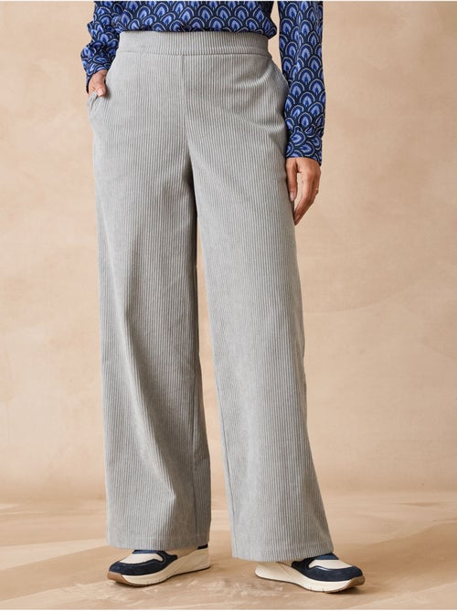 Pantalon velours côtelé bas évasé - DAXON - Kiabi