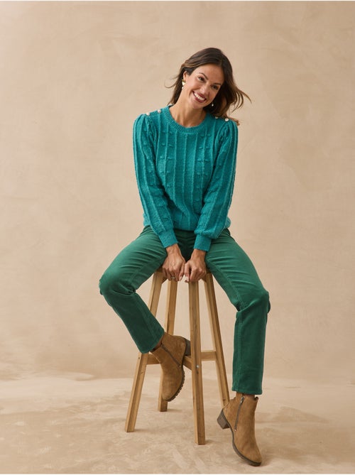 Pantalon velours côtelé coupe droite - daxon - Kiabi