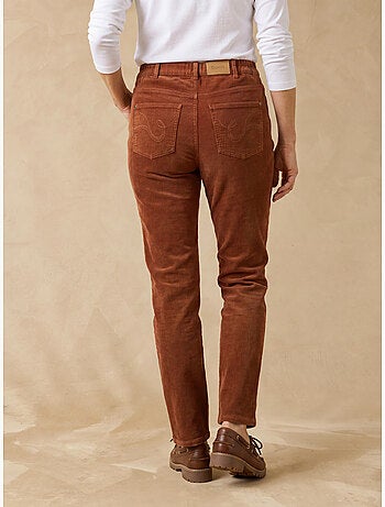 Pantalon velours côtelé coupe droite - daxon