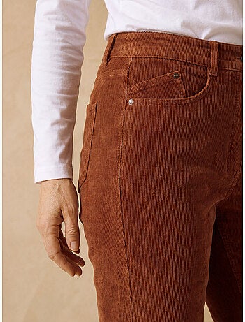 Pantalon velours côtelé coupe droite - daxon