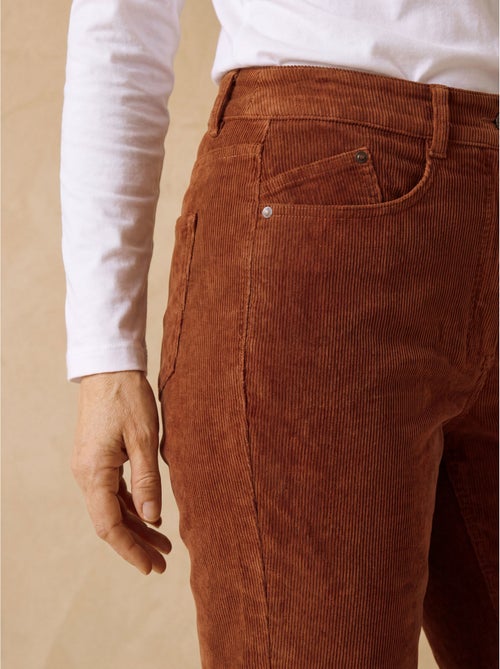 Pantalon velours côtelé coupe droite - daxon - Kiabi