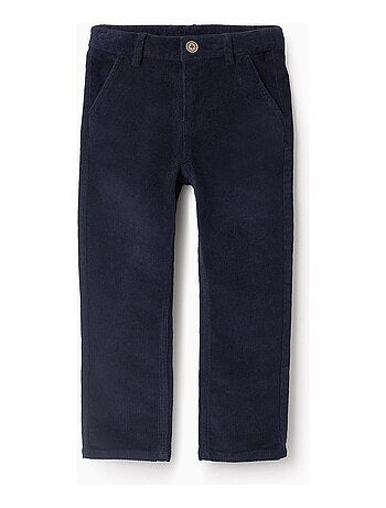 Pantalon velours côtelé, coupe étroite NOVEAUX NATURE