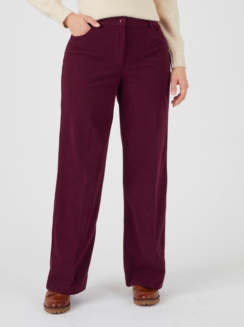Pantalon velours côtelé enfilable - Damart - Kiabi