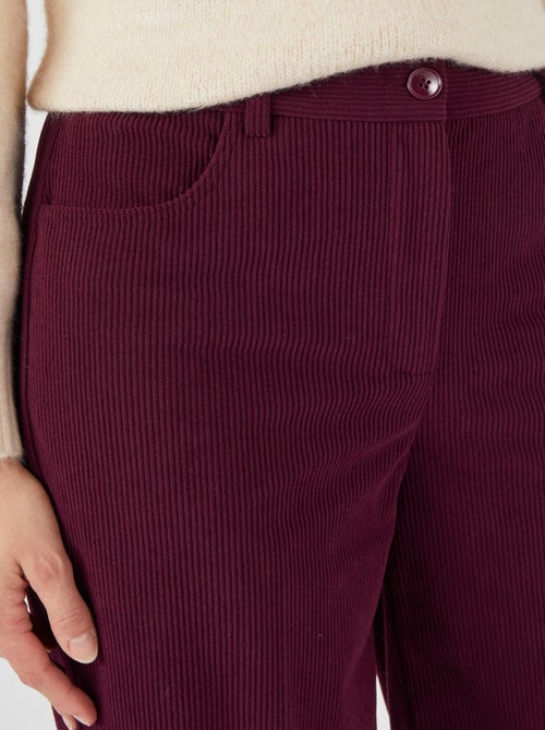 Pantalon velours côtelé enfilable - Damart - Kiabi