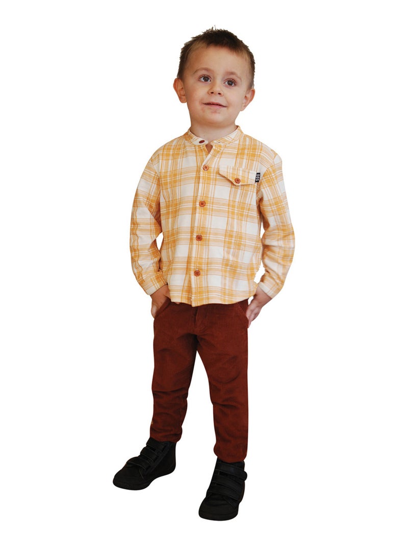 PANTALON VELOURS COTELE FEDY Orange - Kiabi