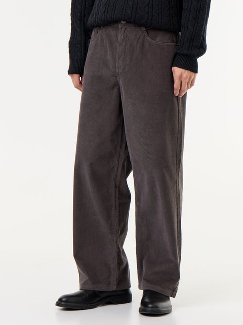Pantalon velours côtelé - Kiabi Pantalon velours côtelé - Kiabi