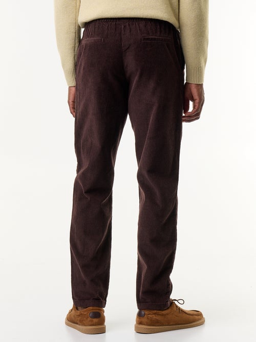 Pantalon velours côtelé - Kiabi