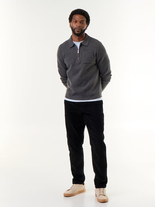 Pantalon velours côtelé - Kiabi