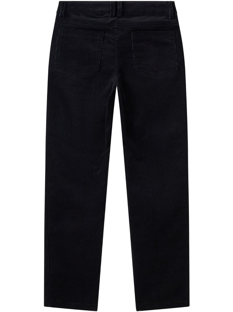 Pantalon  Velours  Coupe Chino  SAINCLAIR - La Faute à Voltaire Gris Noir - Kiabi