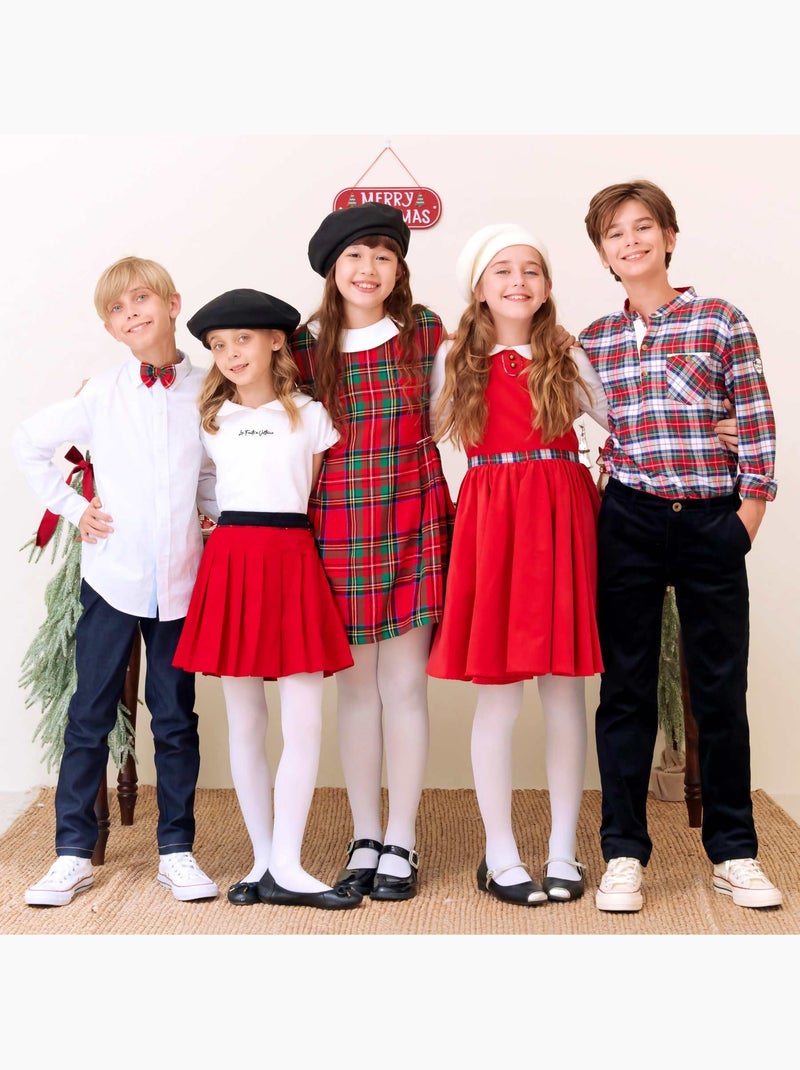 Pantalon  Velours  Coupe Chino  SAINCLAIR - La Faute à Voltaire Gris Noir - Kiabi