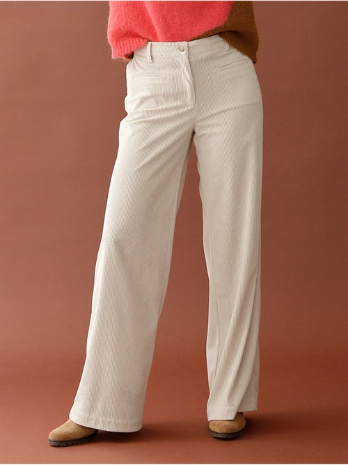 Pantalon velours coupe évasée - DAXON - Kiabi