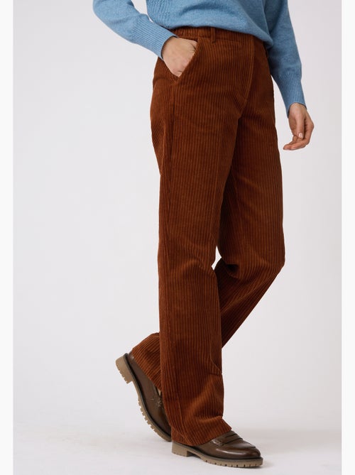 Pantalon velours grosses côtes - damart - Kiabi