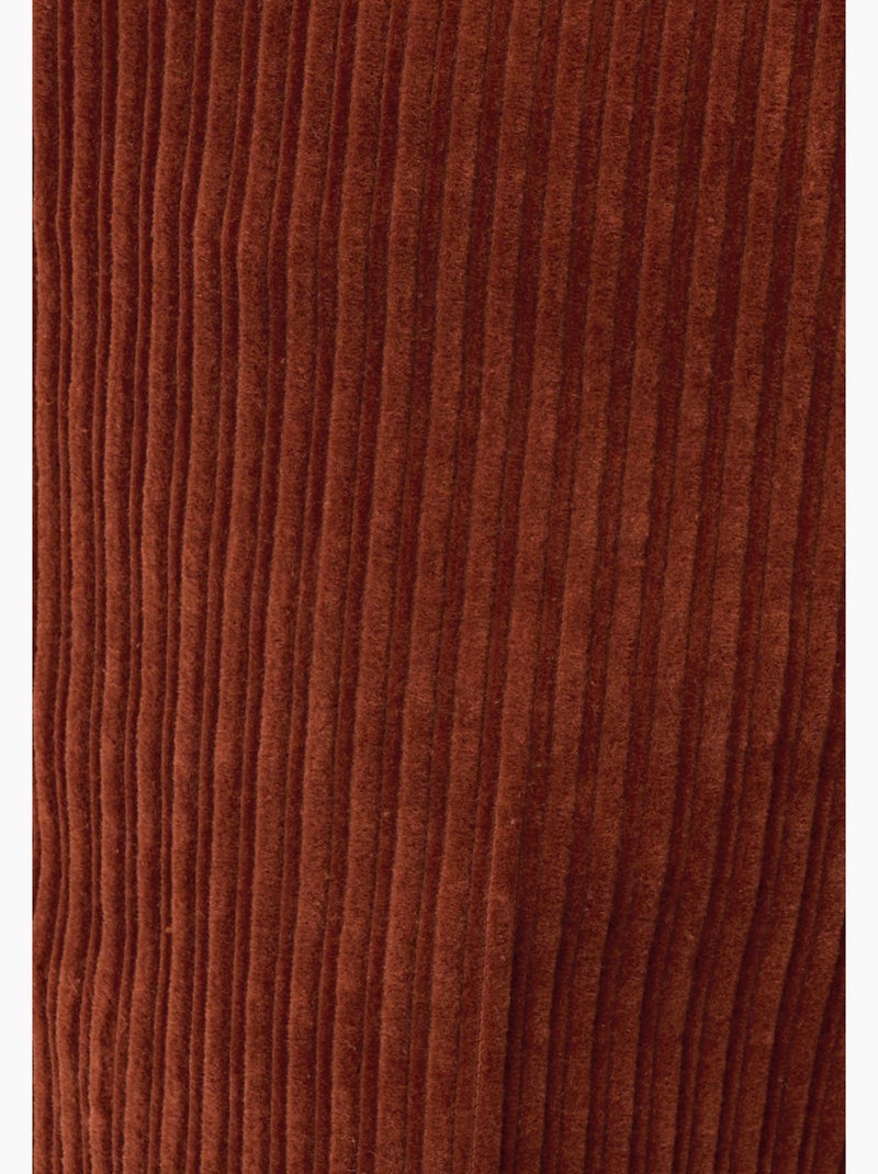 Pantalon velours grosses côtes - damart Marron - Kiabi