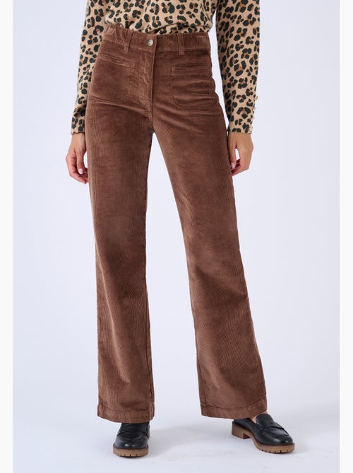 Pantalon velours large - Damart - Kiabi