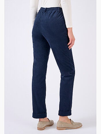 Pantalon velours milleraies enfilable - Damart