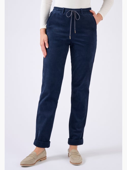 Pantalon velours milleraies enfilable - Damart - Kiabi