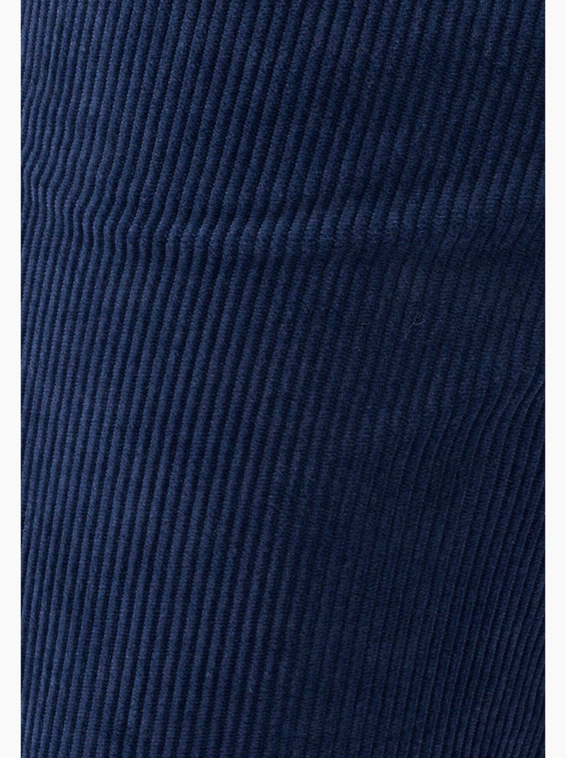 Pantalon velours milleraies enfilable - Damart Bleu - Kiabi
