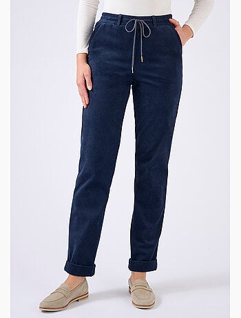 Pantalon velours milleraies enfilable - Damart