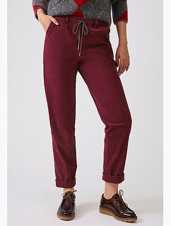 Pantalon velours milleraies enfilable - damart