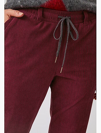 Pantalon velours milleraies enfilable - damart