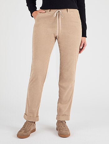 Pantalon velours milleraies enfilable - Damart