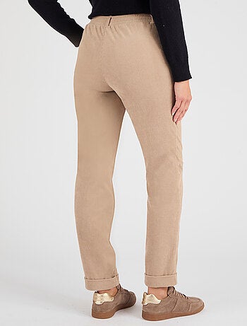 Pantalon velours milleraies enfilable - Damart