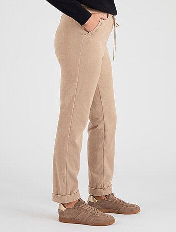 Pantalon velours milleraies enfilable - Damart