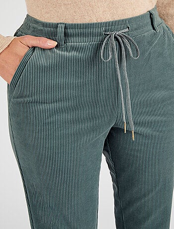 Pantalon velours milleraies enfilable - Damart
