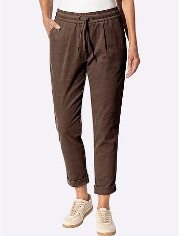 Pantalon velours qualité coton doux sur la peau - Taille courte - witt
