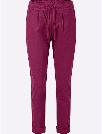 Pantalon velours qualité coton doux sur la peau - Taille courte - witt