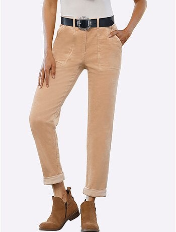 Pantalon velours qualité velours très douce - taille standard - helline