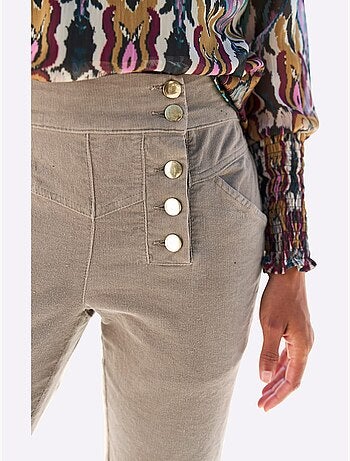 Pantalon velours qualité velours très douce - taille standard - helline