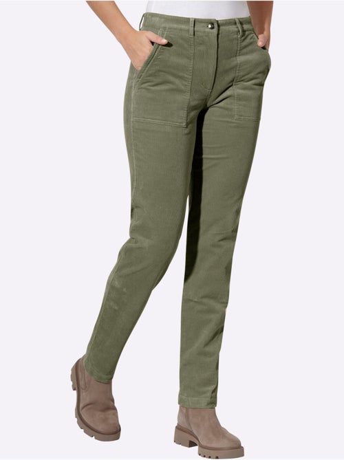 Pantalon velours qualité velours très douce - taille standard - helline - Kiabi