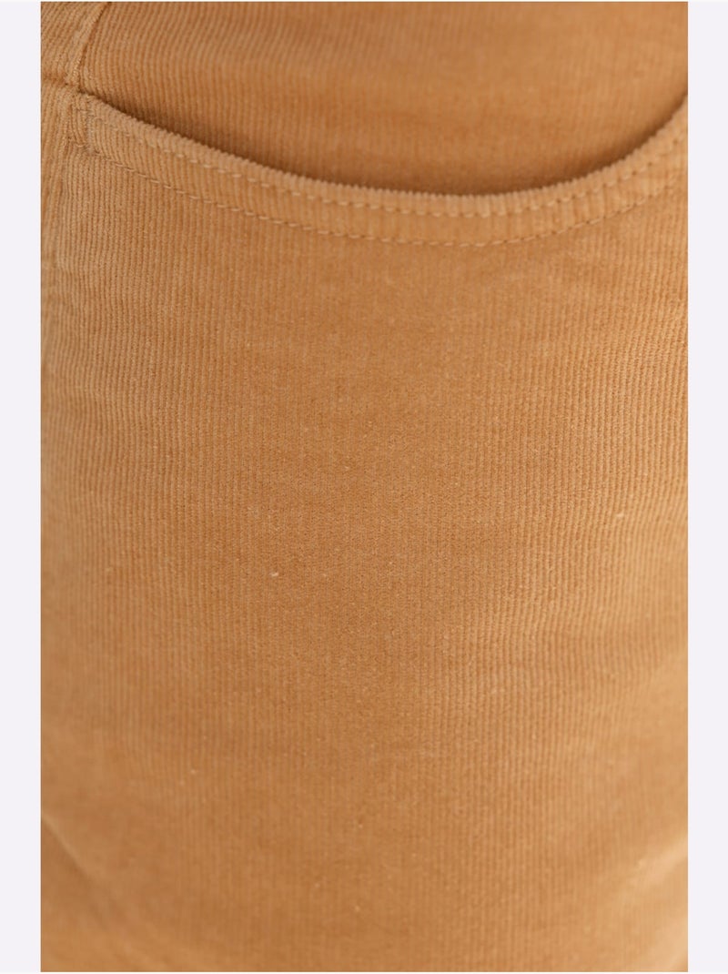 Pantalon velours qualité velours très douce - taille standard - moda vilona Doré - Kiabi